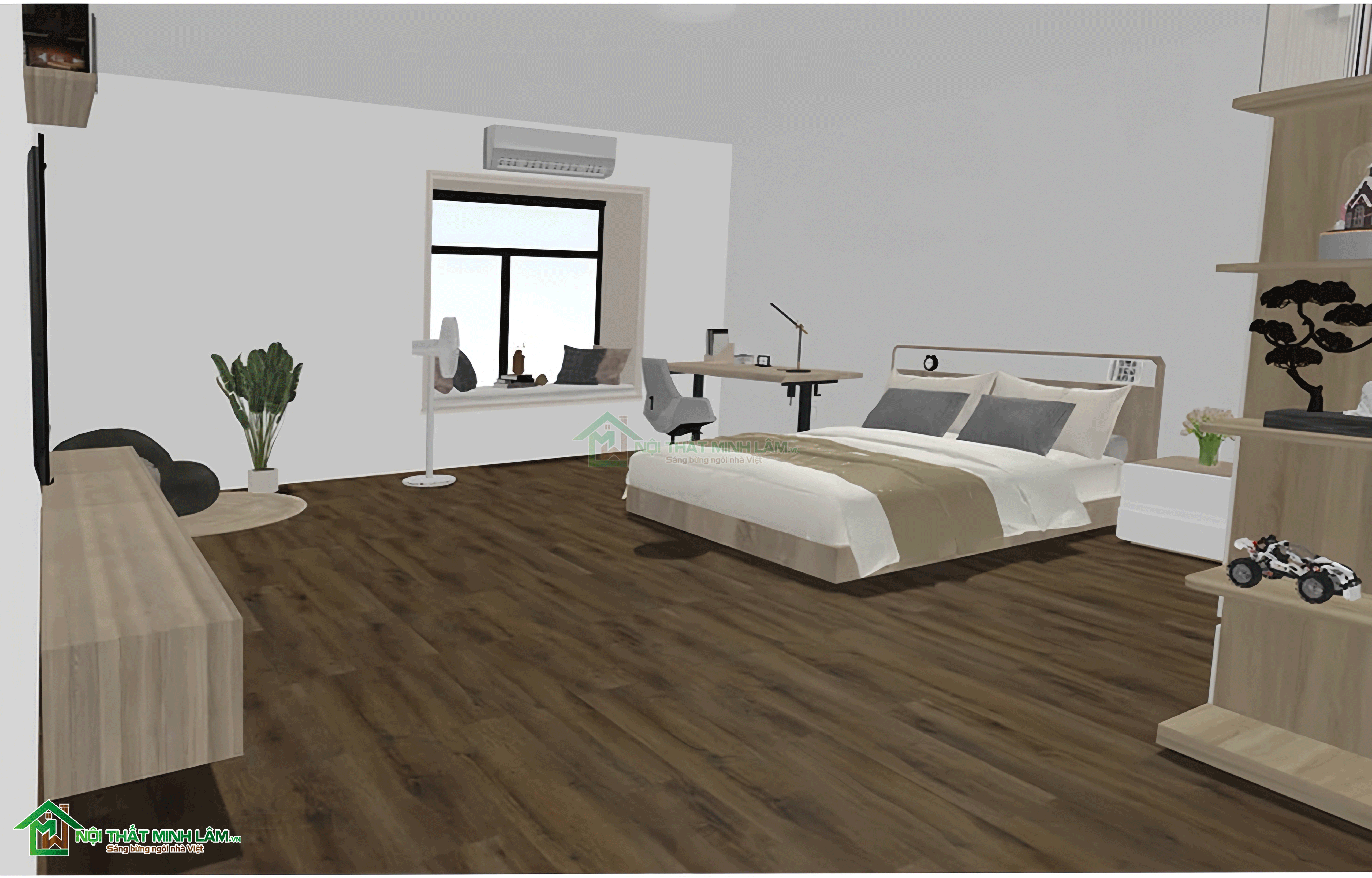 Mô hình phòng ngủ - Thiết kế nội thất đẹp