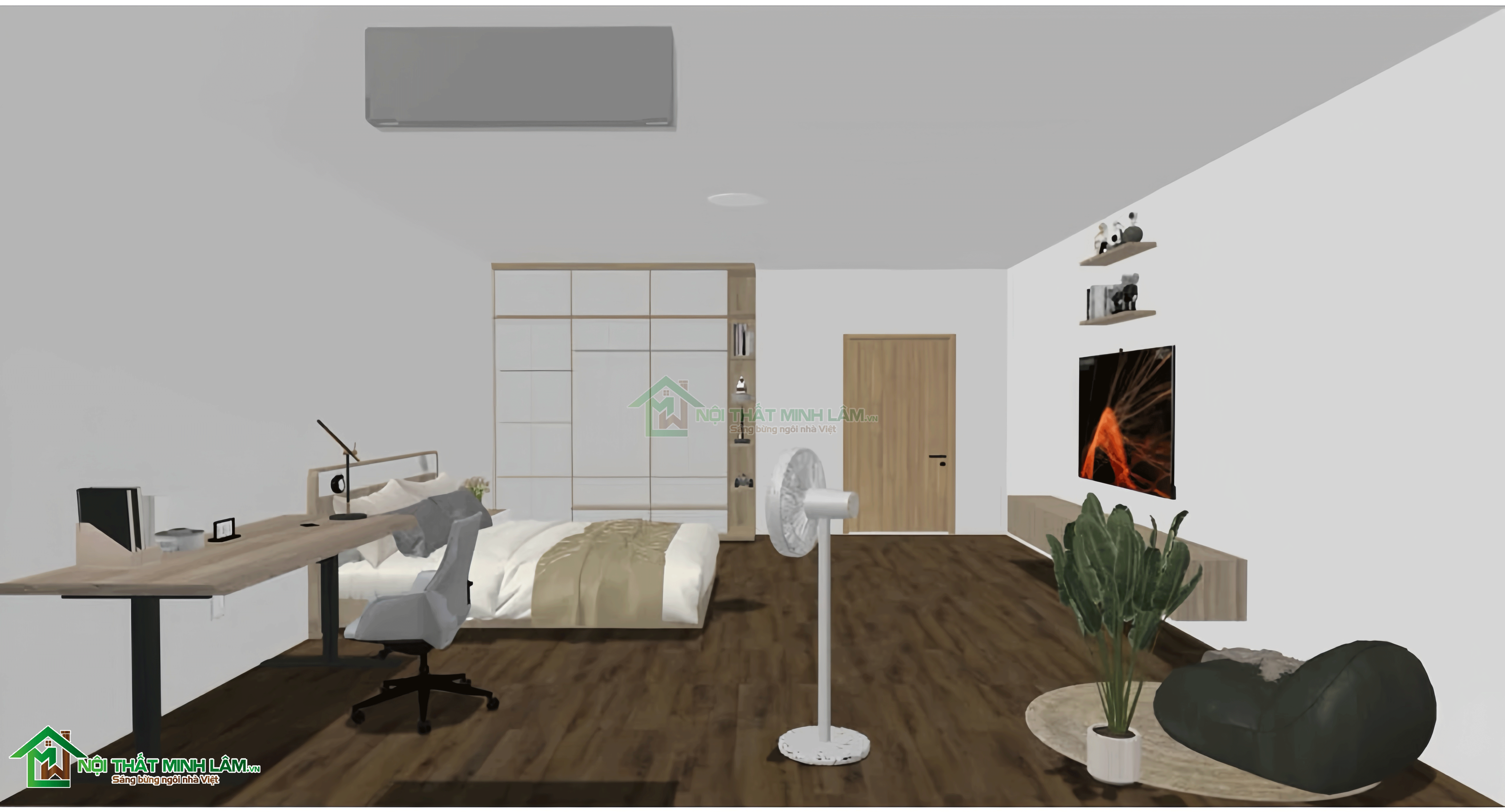 Mô hình phòng ngủ - Thiết kế nội thất đẹp