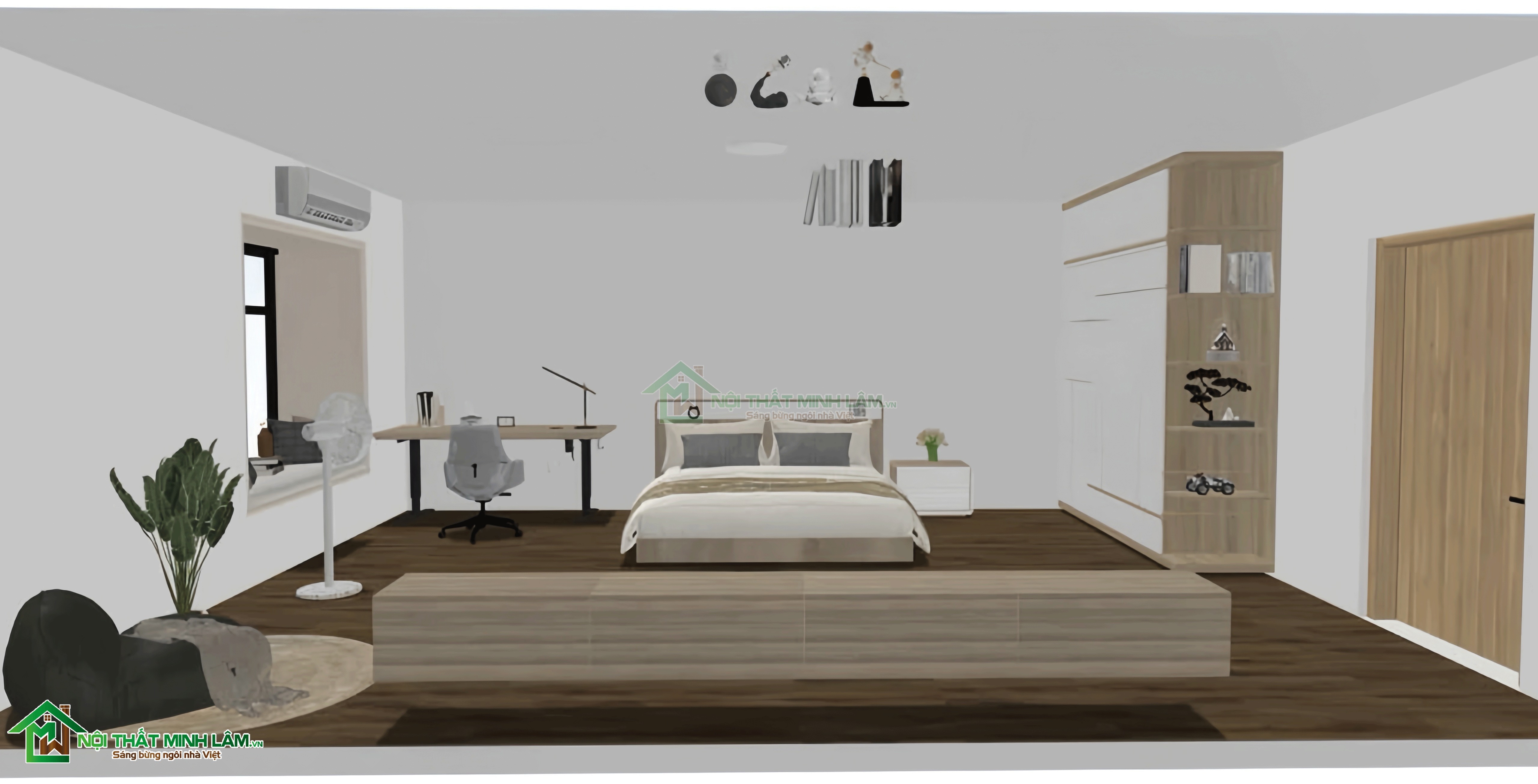 Mô hình phòng ngủ - Thiết kế nội thất đẹp