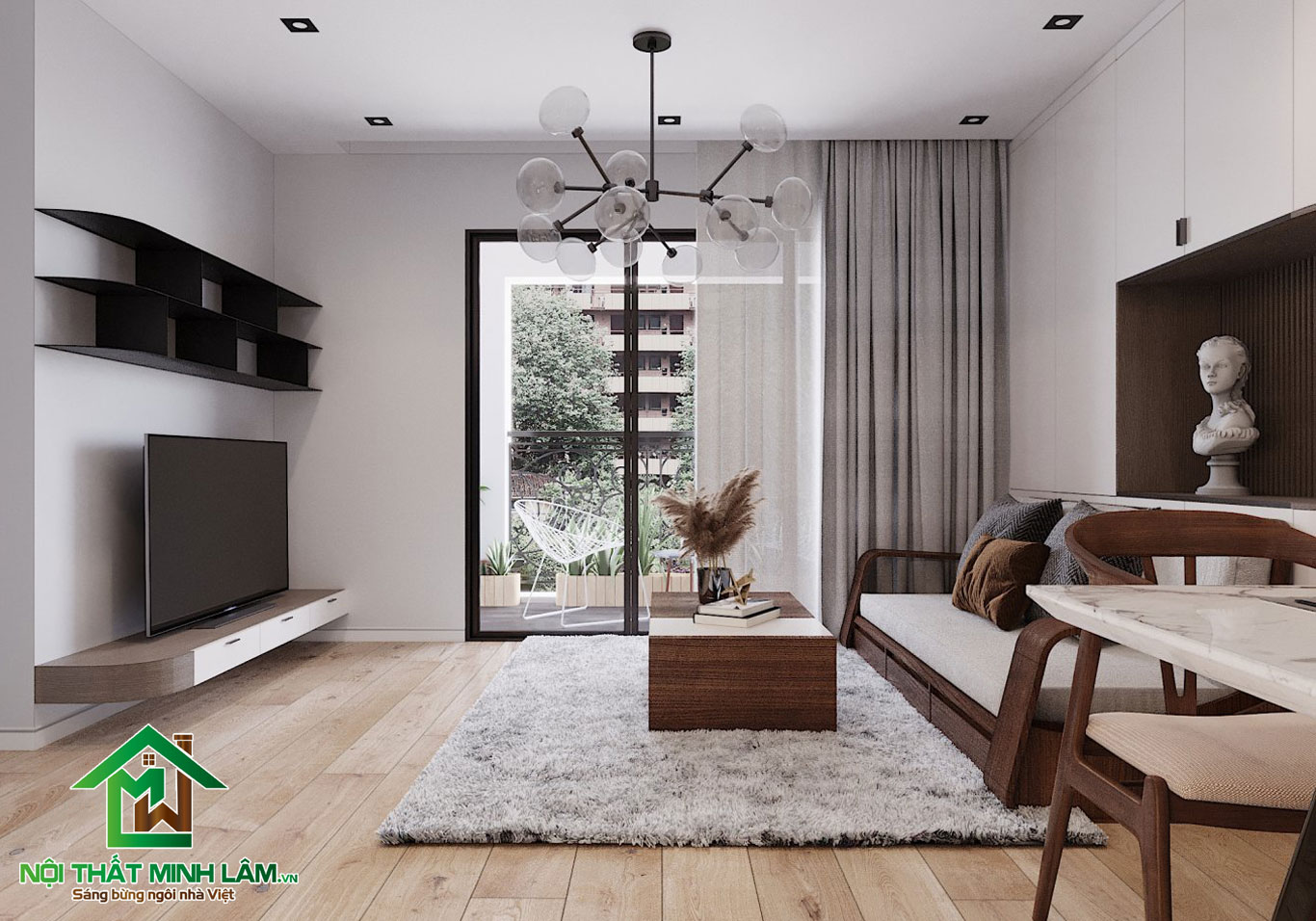 Phòng khách - Nội Thất Minh Lâm - Thiết kế nội thất đẹp