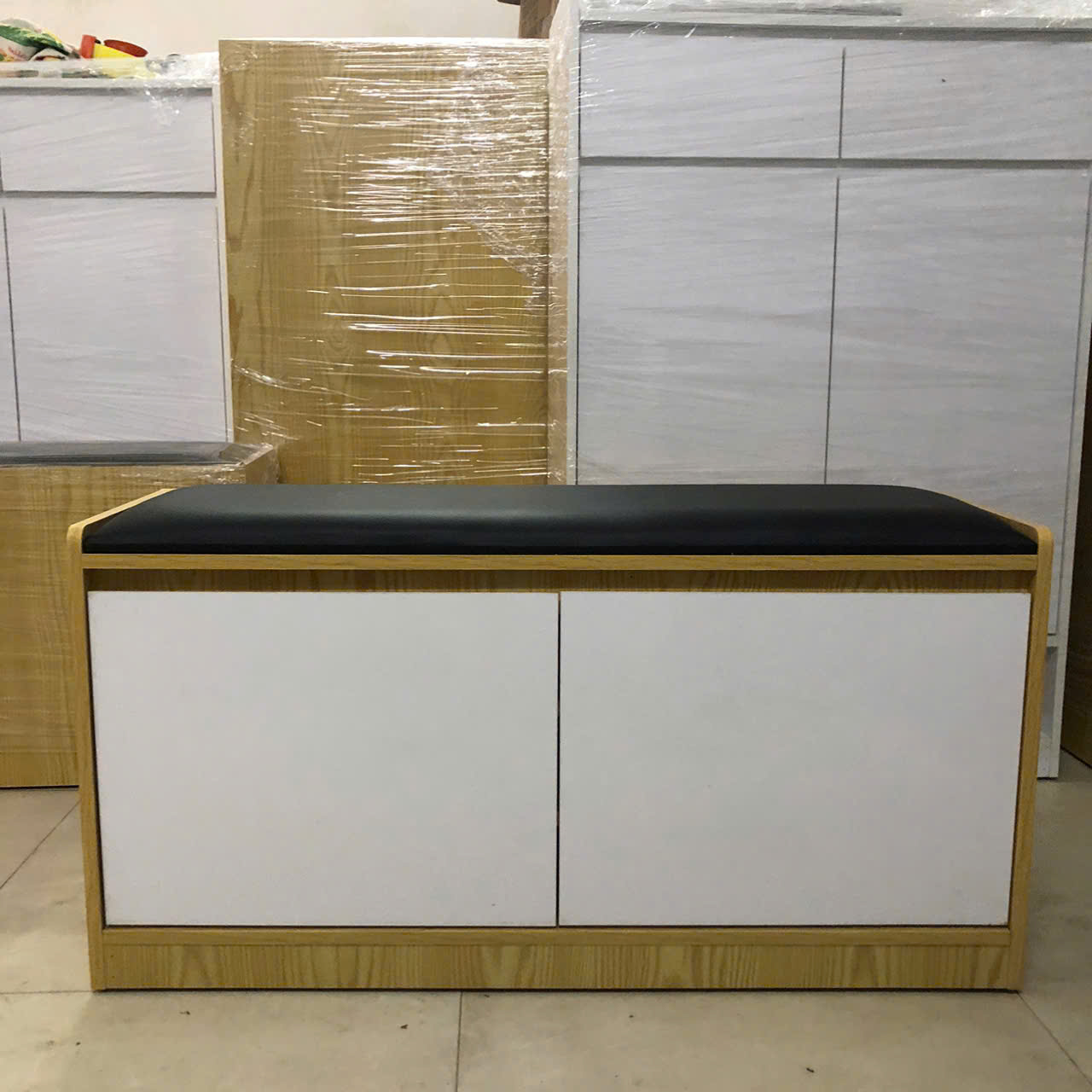 Tủ Giầy Ngồi TN100D (9)
